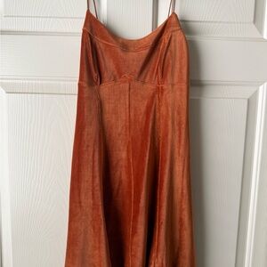 Orange Slip Dress